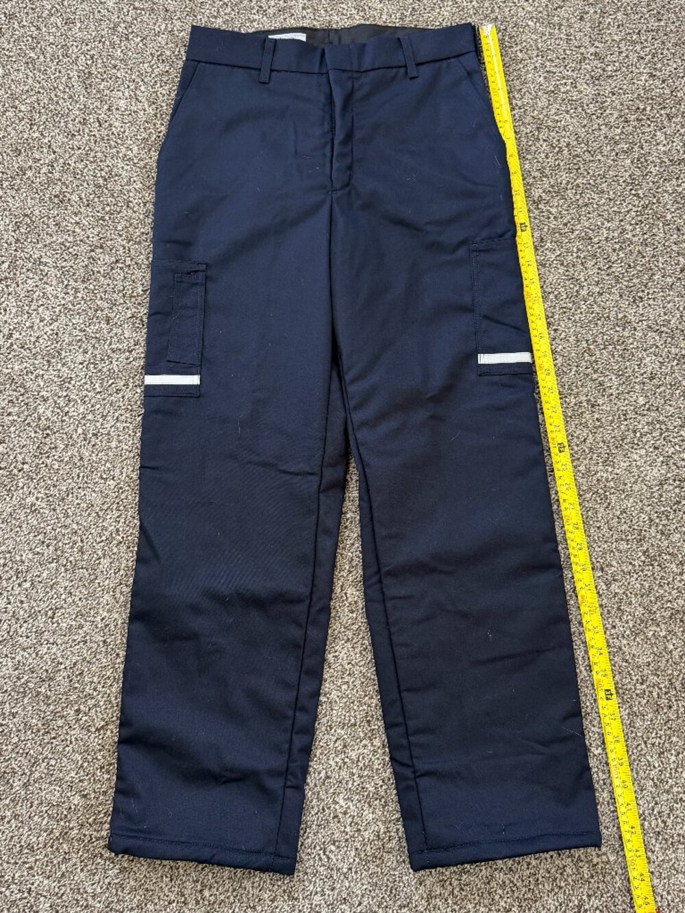 FedEx Cargo Pants Men's 32x31 Navy Blue Fleece Lined Stan Herman Winter Warm